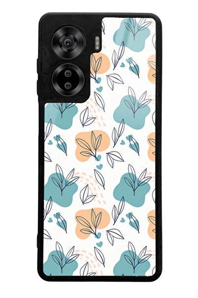 Spoyi Casper Via X40 Compatible Glossy Phone Case with Leaves Design