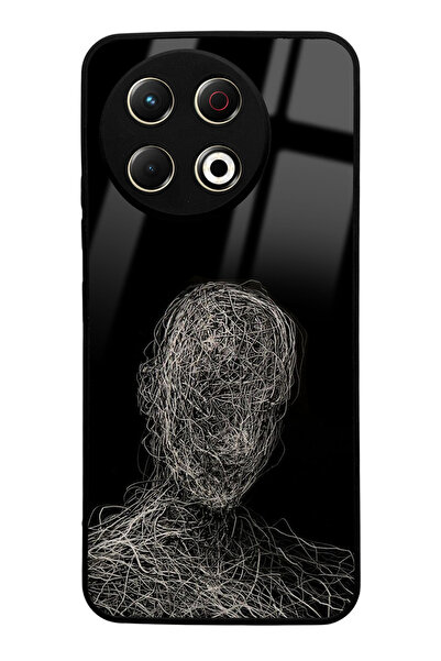 Spoyi Tecno Spark 30 Pro Compatible Glossy Phone Case with Draw Silhouette Design