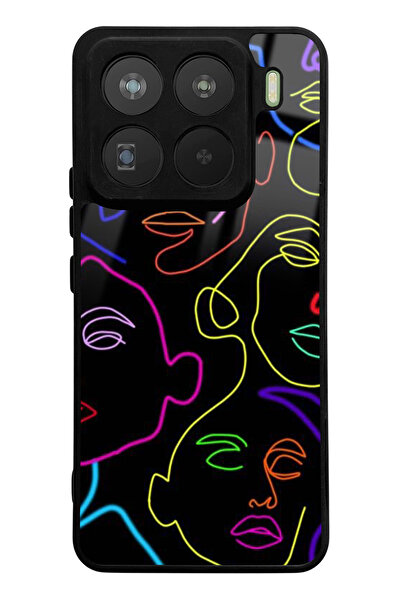 Spoyi Xiaomi Mi 15 Pro Glossy Phone Case with Neon Silhouette Design