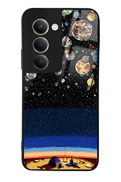 Spoyi Xiaomi Redmi 15 Compatible Planets under the Stars Design Glossy Phone Case