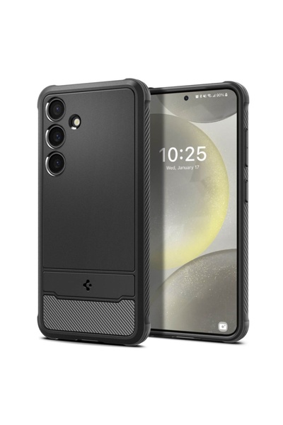 Spigen Carcasă pentru Samsung Galaxy S24 FE, Rugged Armor - Neagră