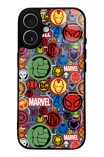 Spoyi Marvel Face Design Glossy Phone Case Compatible with iPhone 17