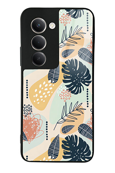 Spoyi Xiaomi Redmi 15 Compatible Retro Leaf Design Glossy Phone Case