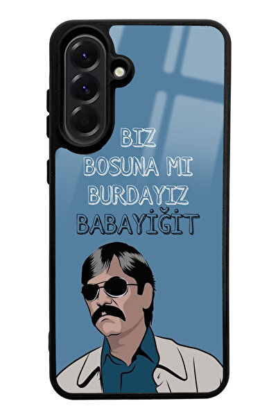 Spoyi Samsung A56 Glossy Phone Case with Babayiğit Design Compatible