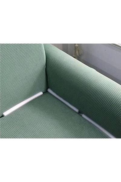 BASHTUGH TİCARET Seat Cover Compression Device 6 Pieces |   Sponge Stick Seat Cover |   Oval Chair Cover -White