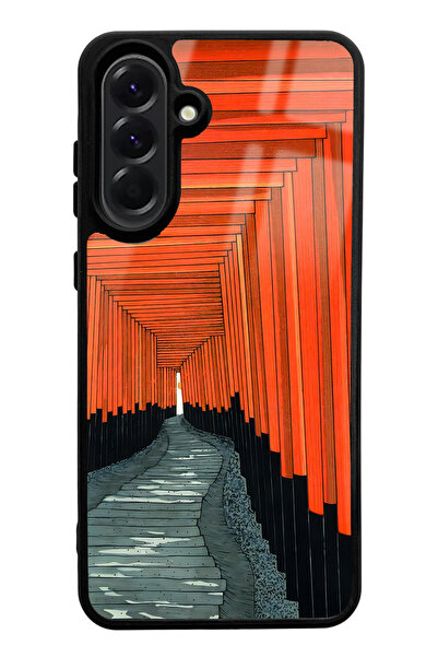 Spoyi Samsung A56 Compatible Glossy Phone Case with Pastel Windows Design