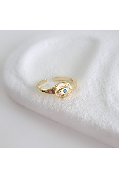 Norevia اشتري 3 واحصل على 2 خاتم عين من الحجر الأزرق