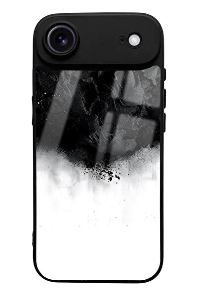 Spoyi حافظة هاتف آيفون 17 إير بتصميم دخاني أسود لامع