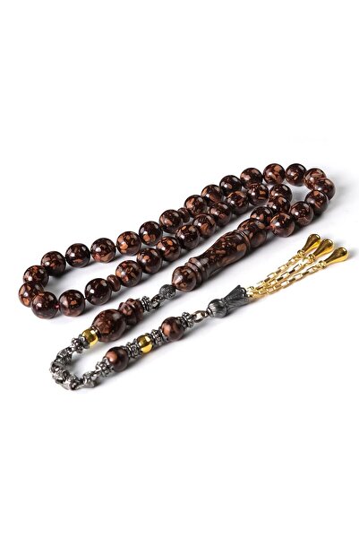 TESBİHCİBABA سبحة من خشب القرفة بلونين مع شراشيب عتيقة