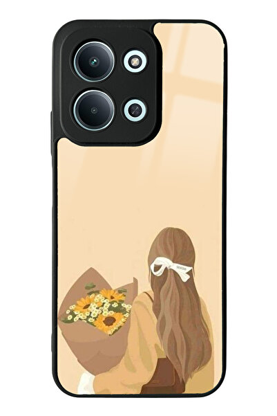 Spoyi Xiaomi Redmi 15C 4g Compatible Floral Girl Design Glossy Phone Case