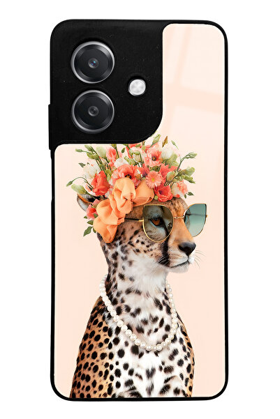 Spoyi Oppo A3 Influencer Leopard Cat Design Glossy Phone Case