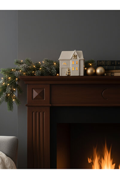 Forever Ledli Gold Detaylı Seramik Ev