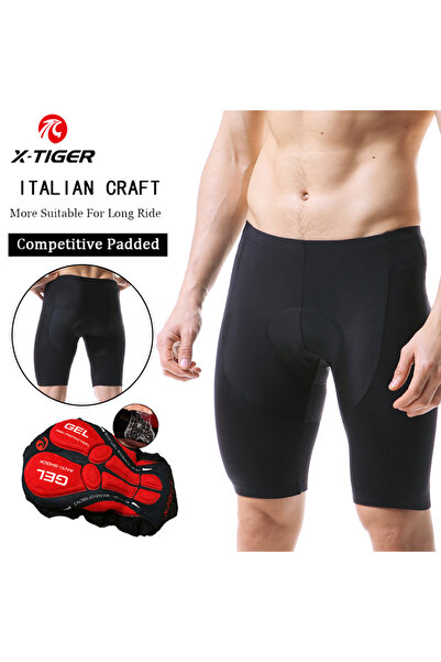 Choice شورت ركوب الدراجات الرجالي X-TIGER Coolmax 5D المبطن المقاوم للصدمات م...
