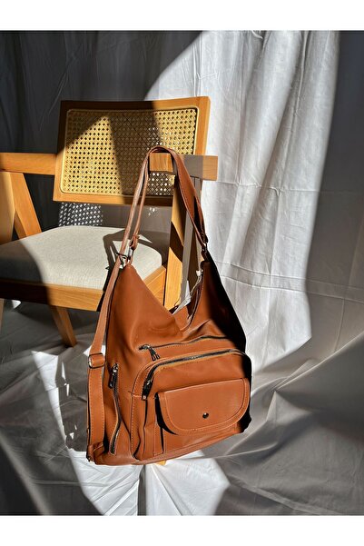 Swaggo collections Women's Satin Leather Multi-Compartment Handbag/Backpack and Shoulder Bag