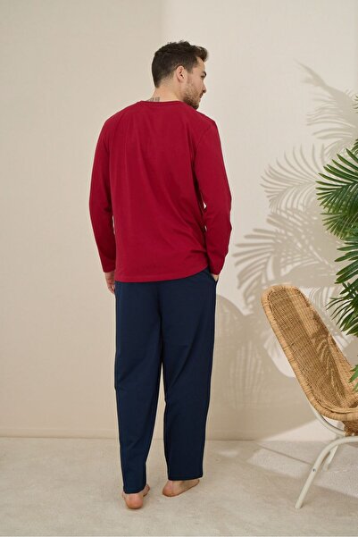 FORMO Men's 100% Cotton Long Sleeve Printed Quality Pajamas Set