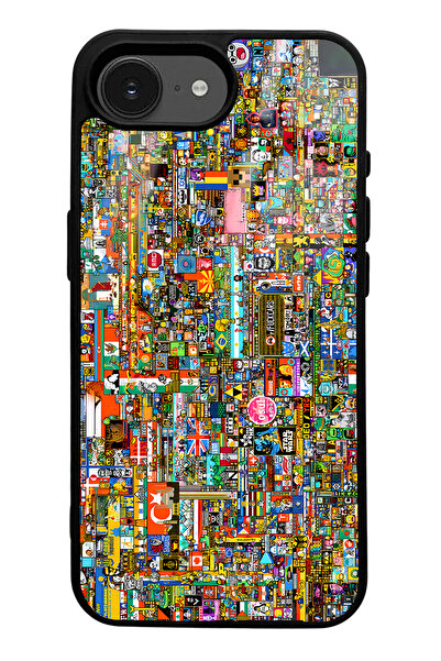 Spoyi Compatible with iPhone 16E R/Place Commemorative Design Glossy Phone Case
