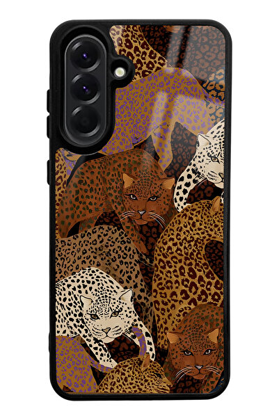 Spoyi A56 Compatible Leopard Design Glossy Phone Case