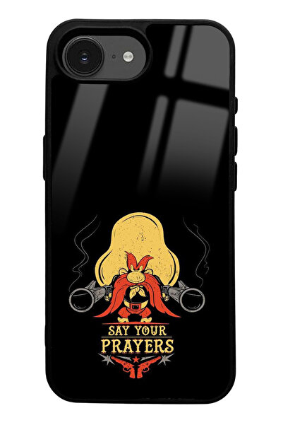 Spoyi iPhone 16E Say Your Prayers Design Glossy Phone Case Compatible