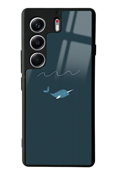 Spoyi Tecno Camon 40 Pro Doodle Fish Design Glossy Phone Case