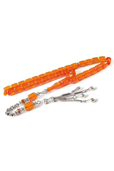 TESBİHCİBABA Special Hamur Portakal Efes Model Amber Prayer Beads