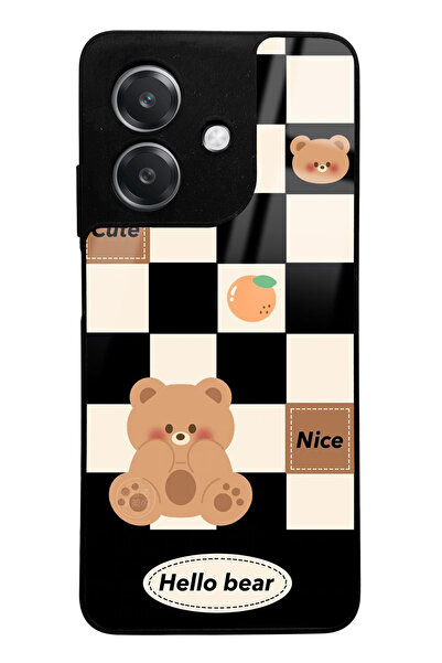 Spoyi Oppo A3 Compatible Hello Bear Design Glossy Phone Case