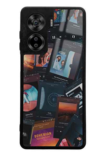 Spoyi Casper Via X40 Compatible Music Retro Design Glossy Phone Case