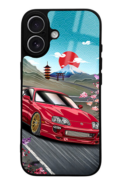 Spoyi iPhone 17 Compatible Supra Design Glossy Phone Case