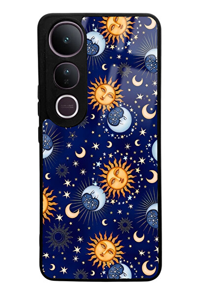 Spoyi Vivo V50 Lite Moon Sun Pajama Design Glossy Phone Case Compatible