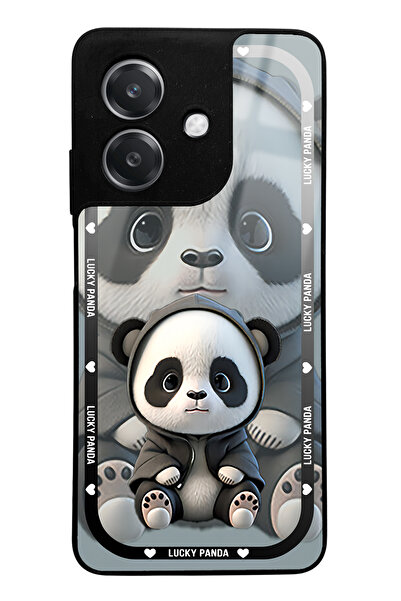 Spoyi Oppo A3 White Lucky Panda Designed Glossy Phone Case Compatible