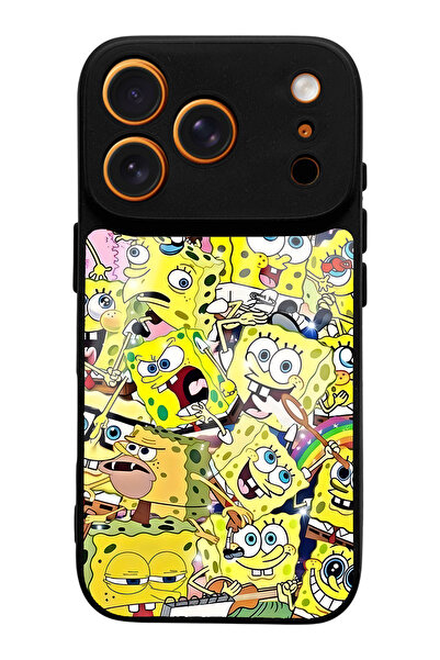 Spoyi Glossy Phone Case with Spongebob Design Compatible with iPhone 17 Pro