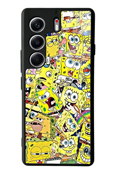Spoyi Tecno Camon 40 Pro Compatible Spongebob Design Glossy Phone Case