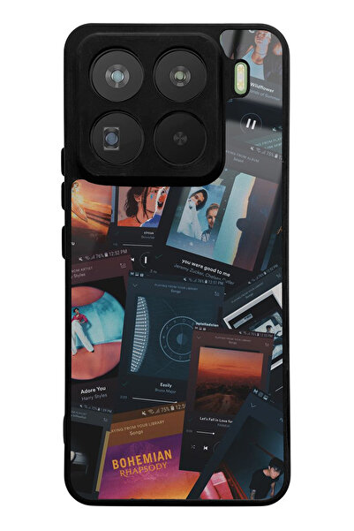 Spoyi Xiaomi Mi 15 Pro Compatible Music Retro Design Glossy Phone Case