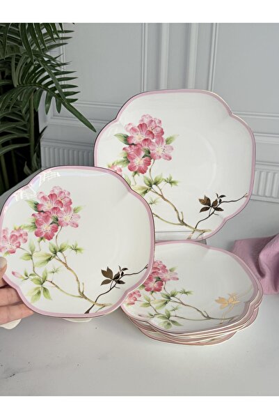 ROSSEV Blossom Pasta Plate Set of 7