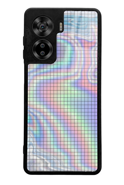 Spoyi Casper Via X40 Neon Checkerboard Design Glossy Phone Case
