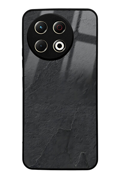 Spoyi Tecno Spark 30 Pro Black Marble Design Glossy Phone Case Compatible