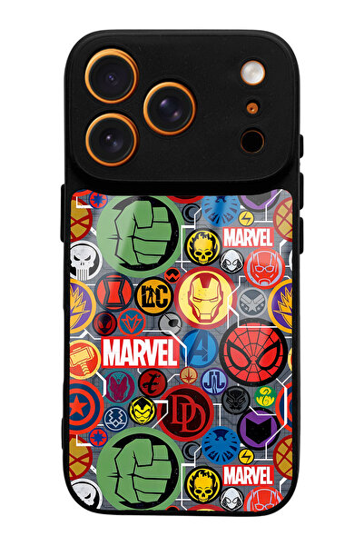 Spoyi iPhone 17 Pro Compatible Marvel Face Design Glossy Phone Case
