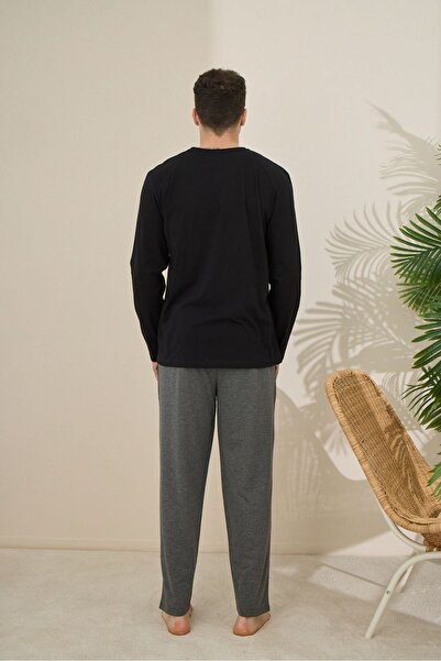 FORMO Ανδρικό σετ πιτζάμες με μακρυμάνικο 100% βαμβάκι με τύπωμα καλής ποιότητας