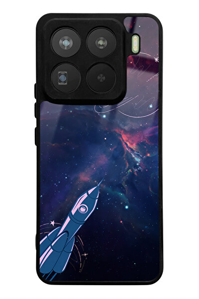 Spoyi Xiaomi Mi 15 Pro Space Rocket Design Glossy Phone Case Compatible