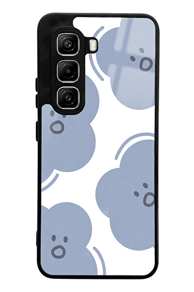 Spoyi Infinix Hot 50 Pro Compatible Cloud Face Design Glossy Phone Case