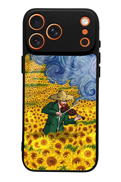 Spoyi iPhone 17 Pro Max Compatible Violinist Design Glossy Phone Case