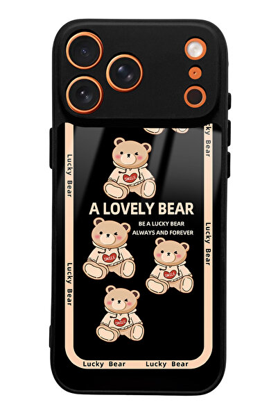 Spoyi iPhone 17 Pro Max Glossy Phone Case with Lucky Bear Design