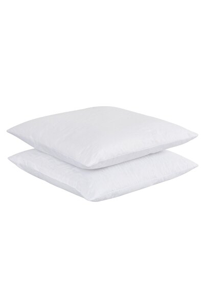 Somnart Set de 2 perne 60x60 Belina, microfibră, lavabile la mașină, aspirate, albe