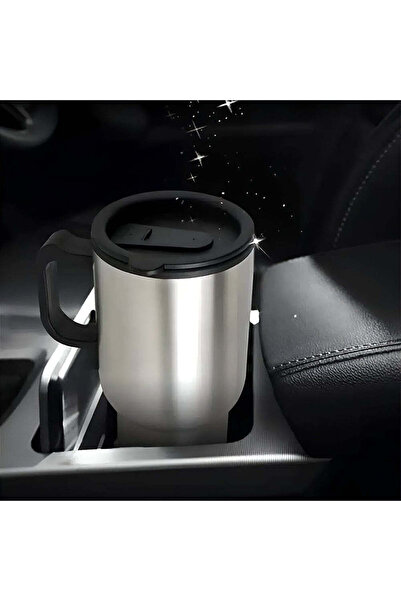 Olsenmark Electric Car Travel Mug, Stainless Steel, 0.5 L