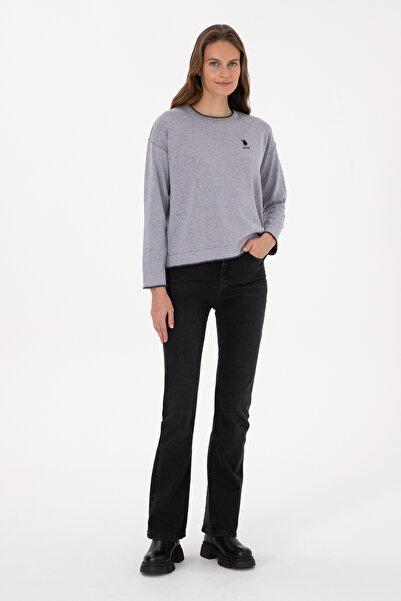 U.S. Polo Assn. Kadın Siyah Slim Flare Fit Jean Pantolon 50316567-DN0027