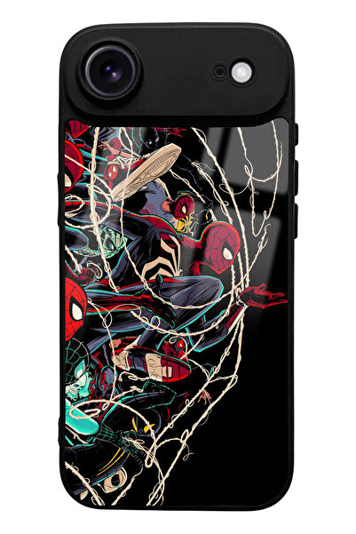 Spoyi iPhone 17 Compatible Air Spider Earth Designed Glossy Phone Case