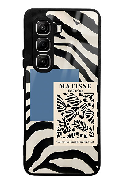 Spoyi Infinix Hot 50 Pro Zebra Matısse Design Glossy Phone Case