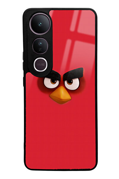 Spoyi Vivo V50 Lite Compatible Red Angry Birds Design Glossy Phone Case