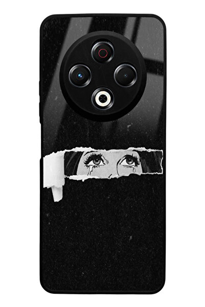 Spoyi Tecno Spark 30 Compatible Glossy Phone Case with Eyes Design