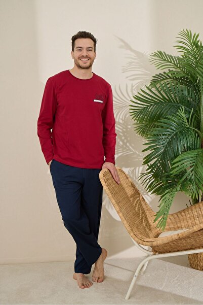 FORMO Men's 100% Cotton Long Sleeve Printed Quality Pajamas Set