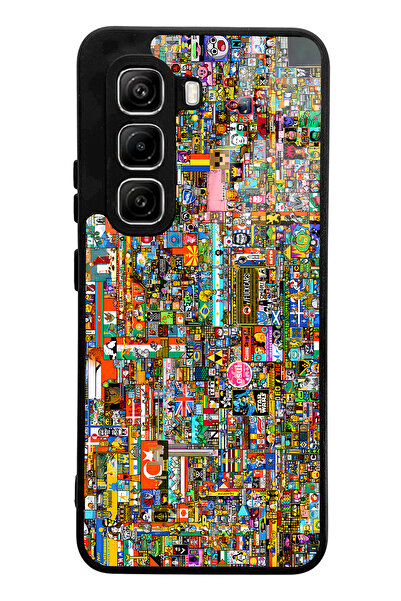 Spoyi Glossy Phone Case for Infinix Hot 50 Pro R/Place Souvenir Design